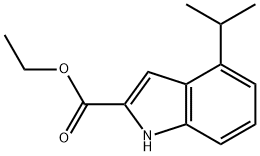 4-异丙基吲哚-2-甲酸乙酯, 81803-48-7, 结构式