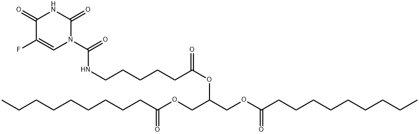81821-86-5 1,3-didecanoyl-2-(6-(5-fluorouracil-1-yl)carbonylamino)glyceride