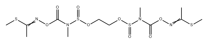 Ethanimidothioic acid, N,N'-[(2,9-dimethyl-3,8-dioxido-1,10-dioxo-4,7-dioxa-3,8-dithia-2,9-diazadecane-1,10-diyl)bis(oxy)]bis-, dimethyl ester (9CI) Structure