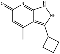 6H-Pyrazolo[3,4-b]pyridin-6-one,3-cyclobutyl-1,2-dihydro-4-methyl-(9CI) Struktur