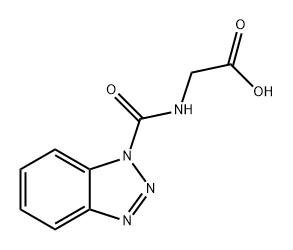 Glycine, N-(1H-benzotriazol-1-ylcarbonyl)- Struktur