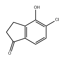 1H-Inden-1-one, 5-chloro-2,3-dihydro-4-hydroxy- Structure