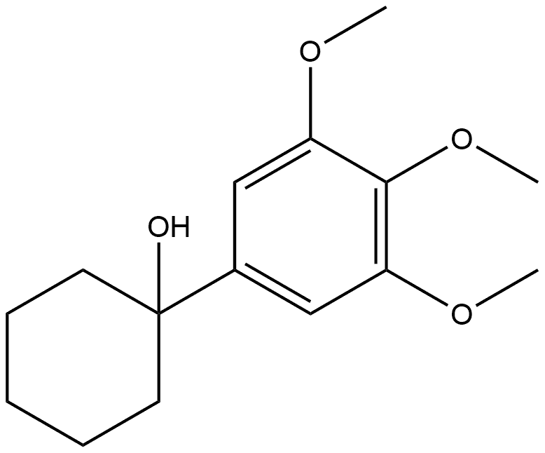 1-(3,4,5-trimethoxyphenyl)cyclohexanol Structure