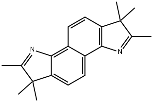 1,1,2,6,6,7-六甲基-1,6-二氢吲哚基[7,6-G]吲哚,81955-71-7,结构式