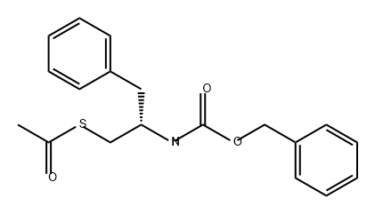 Ethanethioic acid, S-[(2S)-3-phenyl-2-[[(phenylmethoxy)carbonyl]amino]propyl] ester,82001-62-5,结构式
