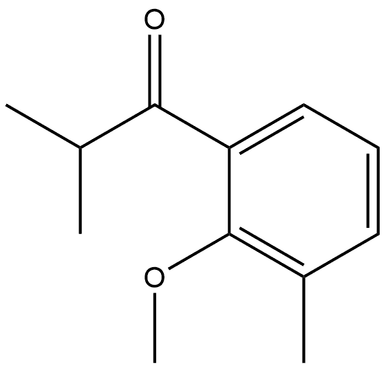 1-(2-Methoxy-3-methylphenyl)-2-methyl-1-propanone,82053-90-5,结构式