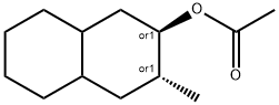 2-?Naphthalenol, decahydro-?3-?methyl-?, 2-?acetate, (2R,?3R)?-?rel- 结构式