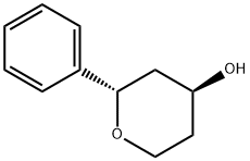 2H-Pyran-4-ol, tetrahydro-2-phenyl-, (2S,4S)- Structure