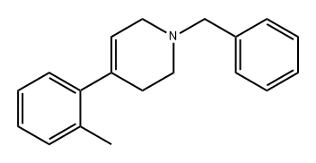 Pyridine, 1,2,3,6-tetrahydro-4-(2-methylphenyl)-1-(phenylmethyl)- Structure