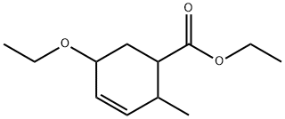 3-?Cyclohexene-?1-?carboxylic acid, 5-?ethoxy-?2-?methyl-?, ethyl ester 结构式
