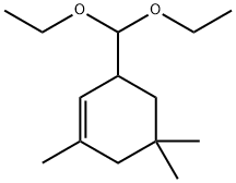 Cyclohexene, 3-?(diethoxymethyl)?-?1,?5,?5-?trimethyl- Struktur