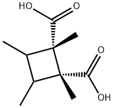 1,?2-?Cyclobutanedicarboxy?lic acid, 1,?2,?3,?4-?tetramethyl-?, (1S,?2R)?- Structure