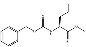 Butanoic acid, 4-iodo-2-[[(phenylmethoxy)carbonyl]amino]-, methyl ester, (2S)- Struktur