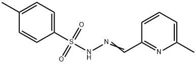 Benzenesulfonic acid, 4-methyl-, 2-[(6-methyl-2-pyridinyl)methylene]hydrazide Structure