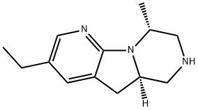 Pyrido[3',?2':4,?5]?pyrrolo[1,?2-?a]?pyrazine, 3-?ethyl-?5,?5a,?6,?7,?8,?9-?hexahydro-?9-?methyl-?, (5aR,?9R)?- 化学構造式