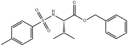 L-Valine, N-[(4-methylphenyl)sulfonyl]-, phenylmethyl ester Structure