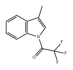 Ethanone, 2,2,2-trifluoro-1-(3-methyl-1H-indol-1-yl)-,82342-81-2,结构式