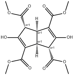 TETRAMETHYL CIS,CIS-3,7-DIHYDROXYBICYCLO[3.3.0]OCTA-2,6-DIENE-2,4-EXO,6,8-EXO-TETRACARBOXYLATE,82416-04-4,结构式