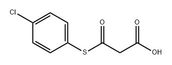 Propanoic acid, 3-[(4-chlorophenyl)thio]-3-oxo- Struktur