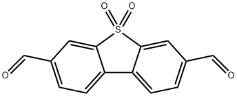 3,7-Dibenzothiophenedicarboxaldehyde, 5,5-dioxide Struktur