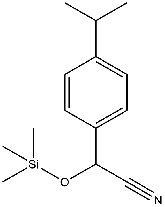 Benzeneacetonitrile, 4-(1-methylethyl)-α-[(trimethylsilyl)oxy]-