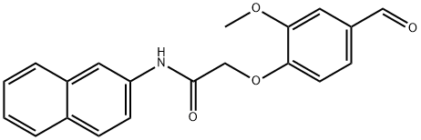 2-(4-Formyl-2-methoxyphenoxy)-N-(naphthalen-2-yl)acetamide Struktur