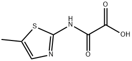 2-((5-甲基噻唑-2-基)氨基)-2-氧代乙酸, 82514-69-0, 结构式