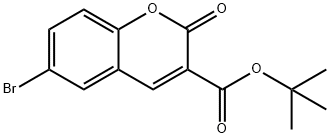 tert-Butyl 6-bromo-2-oxo-2H-chromene-3-carboxylate Struktur