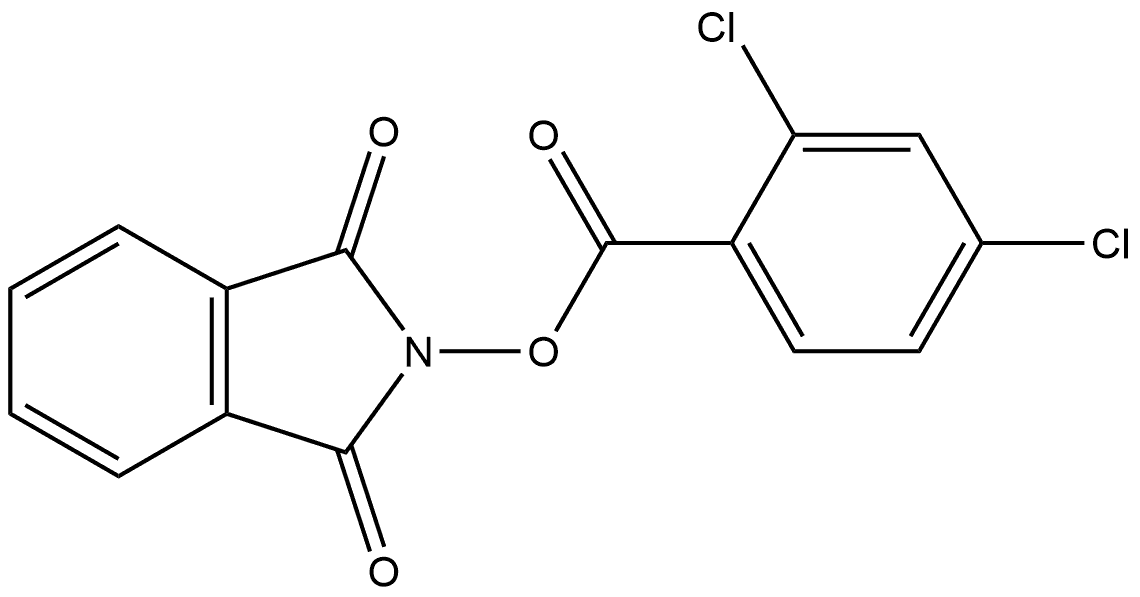 2-[(2,4-二氯苯甲酰基)氧基]-1H-异吲哚-1,3(2H)-二酮, 82649-25-0, 结构式