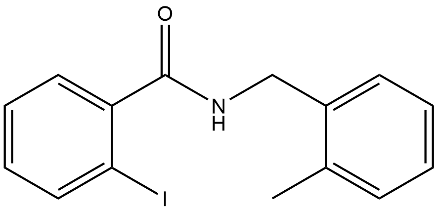 Benzamide, 2-iodo-N-[(2-methylphenyl)methyl]- Structure