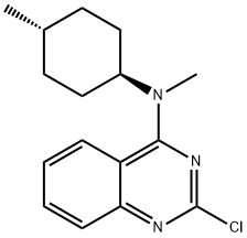 2-Chloro-N-methyl-N-(trans-4-methylcyclohexyl)quinazolin-4-amine,827031-71-0,结构式