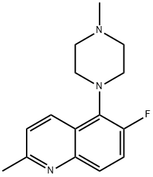 Quinoline, 6-fluoro-2-methyl-5-(4-methyl-1-piperazinyl)-