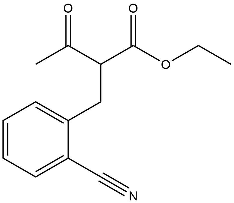 Benzenepropanoic acid, α-acetyl-2-cyano-, ethyl ester