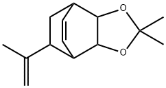 4,?7-?Ethano-?1,?3-?benzodioxole, 3a,?4,?7,?7a-?tetrahydro-?2,?2-?dimethyl-?8-?(1-?methylethenyl)?- Struktur