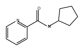 2-Pyridinecarboxamide, N-cyclopentyl- Struktur