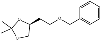 1,3-Dioxolane, 2,2-dimethyl-4-[2-(phenylmethoxy)ethyl]-, (4S)- Structure