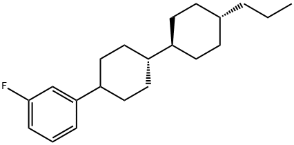 3-Fluor-1-[trans-4-(trans-4-propylcyclohexyl)-cyclohexyl)-benzen Structure