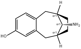 6,9-Methanobenzocycloocten-2-ol, 11-amino-5,6,7,8,9,10-hexahydro-, (6R,9S,11S)-rel- Struktur