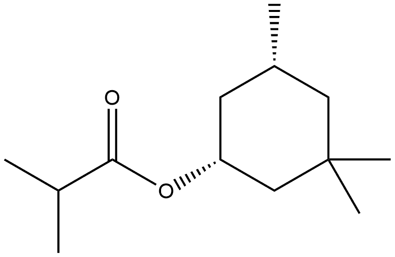 Propanoic acid, 2-?methyl-?, (1R,?5R)?-?3,?3,?5-?trimethylcyclohexyl ester, rel-|