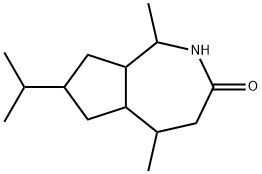 Cyclopent[c]?azepin-?3(2H)?-?one, octahydro-?1,?5-?dimethyl-?7-?(1-?methylethyl)?- Structure