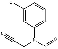 Acetonitrile, 2-[(3-chlorophenyl)nitrosoamino]- Structure