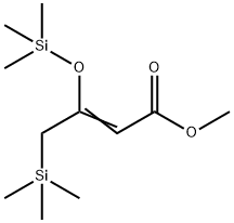 2-Butenoic acid, 4-(trimethylsilyl)-3-[(trimethylsilyl)oxy]-, methyl ester Structure