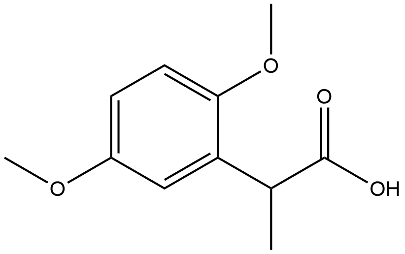 Benzeneacetic acid, 2,5-dimethoxy-α-methyl- 结构式