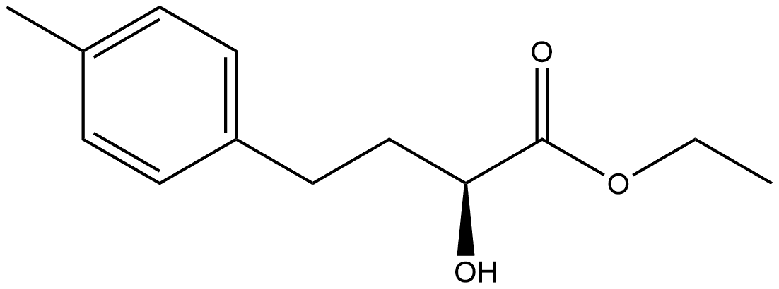 Benzenebutanoic acid, α-?hydroxy-?4-?methyl-?, ethyl ester, (αS)?-,830319-48-7,结构式