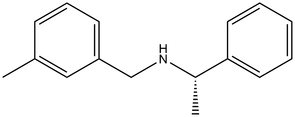 Benzenemethanamine, α-?methyl-?N-?[(3-?methylphenyl)?methyl]?-?, (αS)?- Structure
