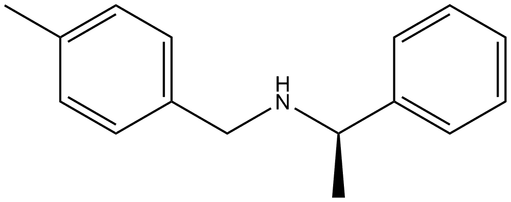 Benzenemethanamine, α-?methyl-?N-?[(4-?methylphenyl)?methyl]?-?, (αR)?- 结构式
