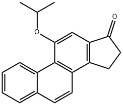 11-isopropoxy-15,16-dihydro-17-cyclopenta(a)phenanthren-17-one Struktur