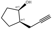 Cyclopentanol, 2-(2-propyn-1-yl)-, (1R,2R)-rel- Struktur