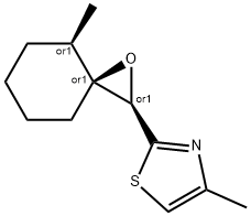 Thiazole, 4-?methyl-?2-?[(2R,?3S,?4R)?-?4-?methyl-?1-?oxaspiro[2.5]?oct-?2-?yl]?-?, rel- Structure