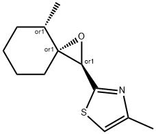 Thiazole, 4-?methyl-?2-?[(2R,?3R,?4S)?-?4-?methyl-?1-?oxaspiro[2.5]?oct-?2-?yl]?-?, rel- 化学構造式